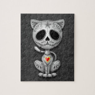 Puzzle Gatito del azúcar del zombi, oscuro