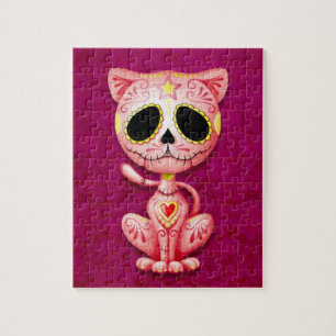 Puzzle Gatito del azúcar del zombi, rosado