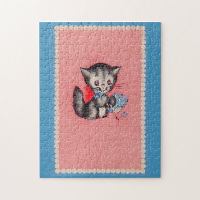 Puzzle gatito dulce (Vertical)