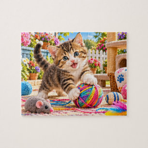 Puzzle Gatito Juguetón