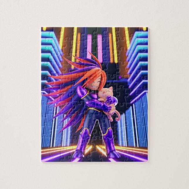 Puzzle Gatito lindo  (Vertical)