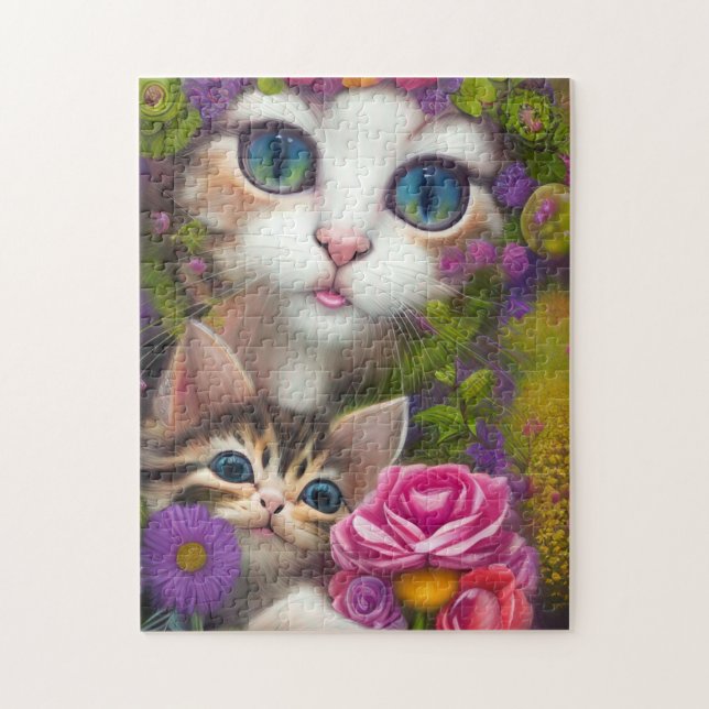 Puzzle Gatitos Adorables 8 (Vertical)