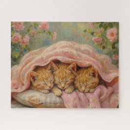 Puzzle Gatitos Pelirrojos Durmiendo