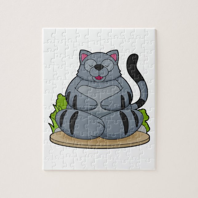 Puzzle Gato al gimnasio del yoga (Vertical)