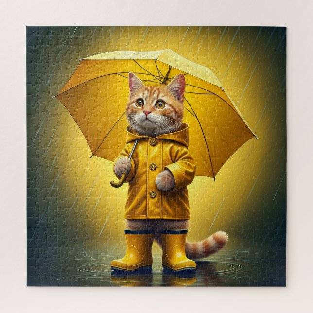 Puzzle Gato amarillo (Vertical)