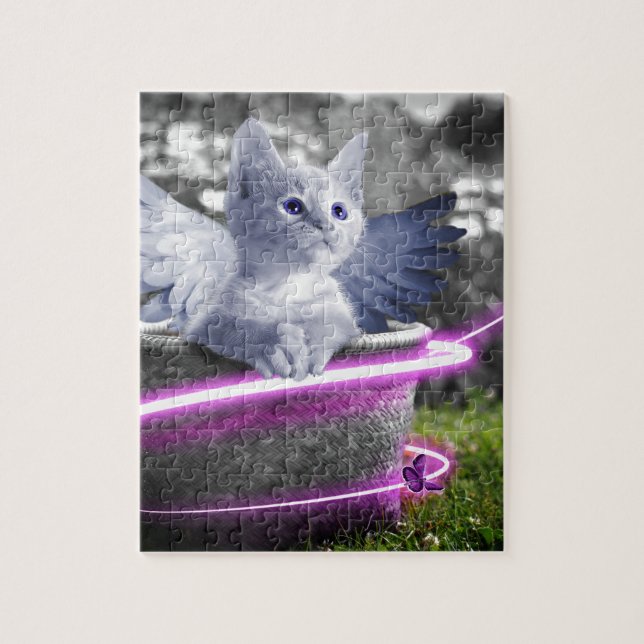 Puzzle gato ángel (Vertical)