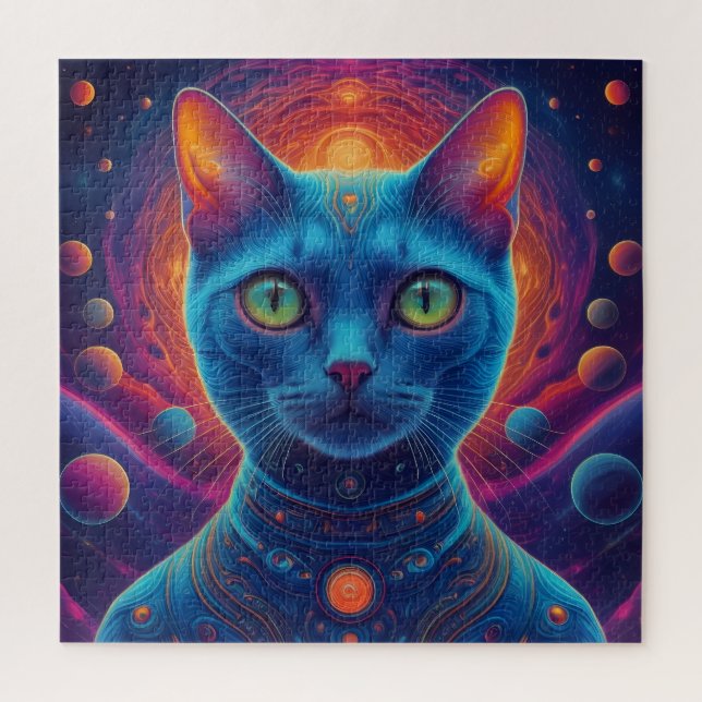 Puzzle Gato astronauta (Vertical)