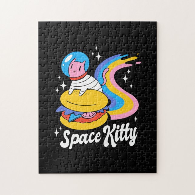 Puzzle Gato astronauta espacial (Vertical)