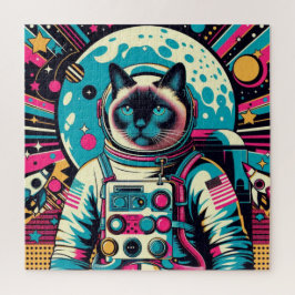 PUZZLE GATO-ASTRONAUTO DE SIAMÉS 8