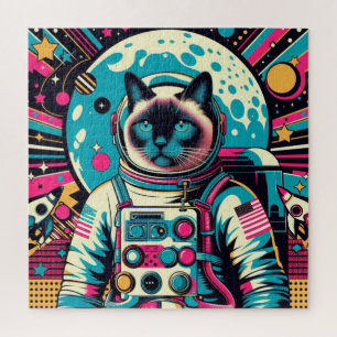 PUZZLE GATO-ASTRONAUTO DE SIAMÉS 8