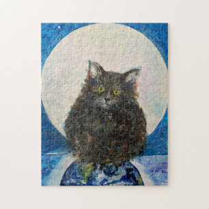 Puzzle Gato Atigrado Tigre Gatito Maureen Girard Luna Noc