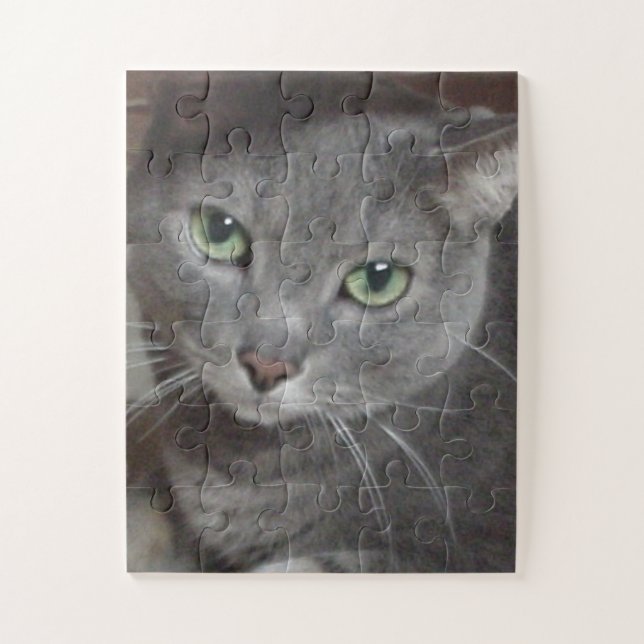 Puzzle Gato azul ruso (Vertical)