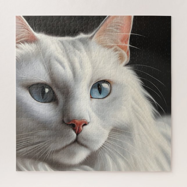 Puzzle Gato blanco (Vertical)