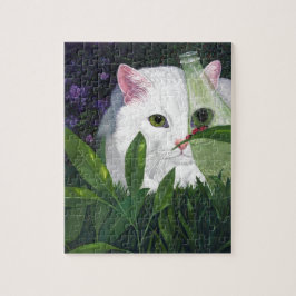 Puzzle Gato, botella de coca y licuadora