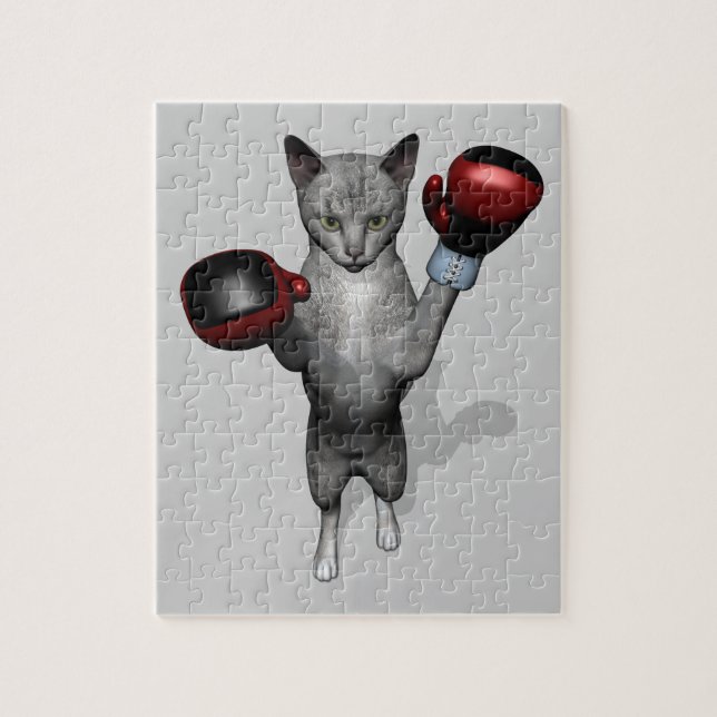 Puzzle Gato Boxer (Vertical)