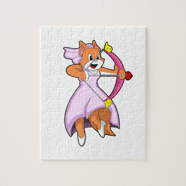 Puzzle Gato como Novia con vestido de novia.PNG (Vertical)