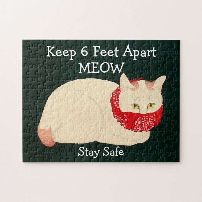 Puzzle Gato con 6 pies de separación (Horizontal)