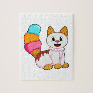 Puzzle Gato con Popsicle