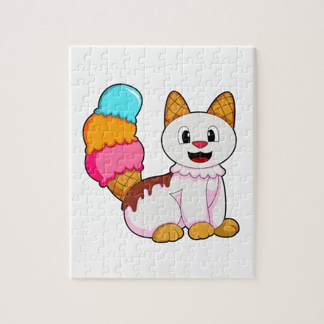 Puzzle Gato con Popsicle (Vertical)