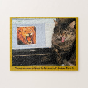 Puzzle Gato Creado Cuando El León Estornuda