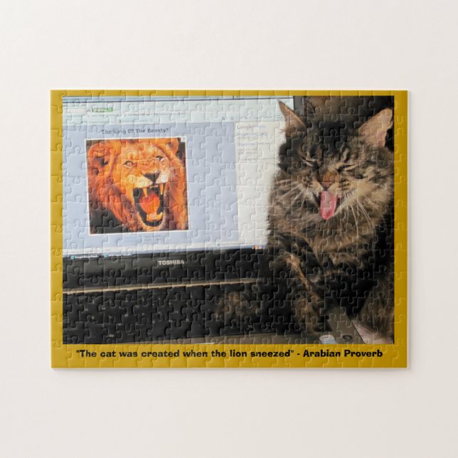 Puzzle Gato Creado Cuando El León Estornuda (Horizontal)