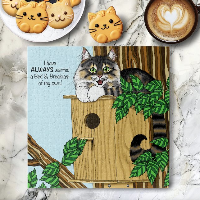 Puzzle Gato de desayuno tipo alojamiento (Subido por el creador)
