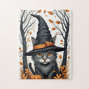 Puzzle Gato de Halloween