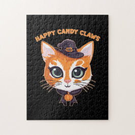 Puzzle Gato de Halloween