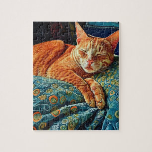 Puzzle Gato de jengibre adorable
