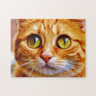Puzzle Gato de jengibre teñido