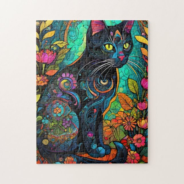 Puzzle Gato de joyas (Vertical)