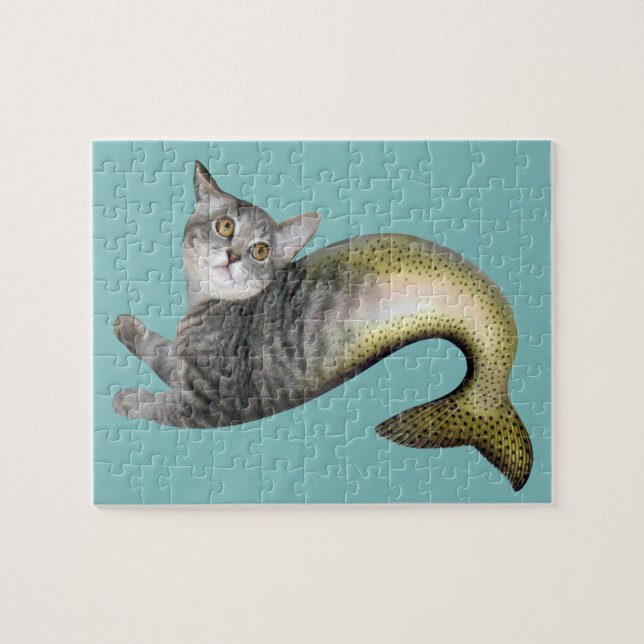 Puzzle Gato de la sirena (Horizontal)