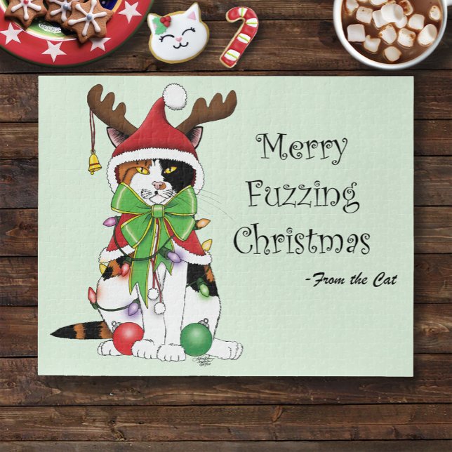 Puzzle Gato de los Navidades más feroces (Subido por el creador)