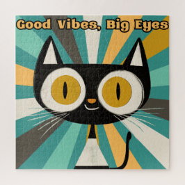 Puzzle Gato de los ojos grandes de las vibes buenas | Gat