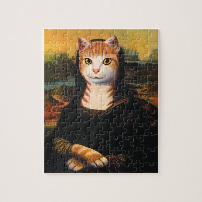 Puzzle Gato de Mona Lisa (Vertical)