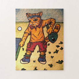 Puzzle Gato de tenis de mesa