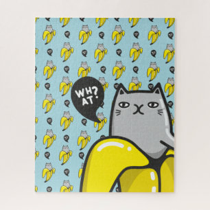 Puzzle Gato en banana