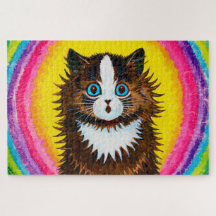 Puzzle Gato en un arcoiris, Louis Wain