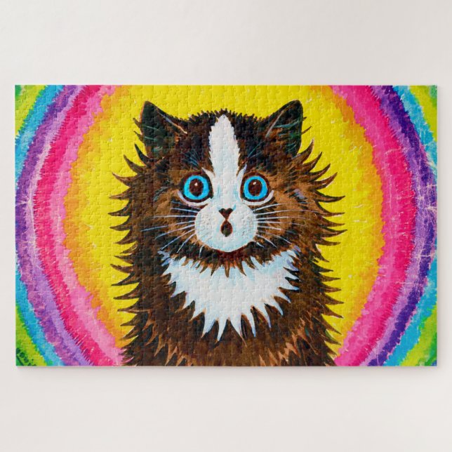 Puzzle Gato en un arcoiris, Louis Wain (Horizontal)