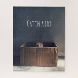 Puzzle Gato en una caja. El maestro del gato Zen.