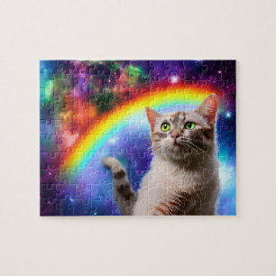 Puzzle Gato espacial