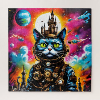 Puzzle Gato espacial Steampunk II