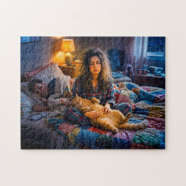 Puzzle Gato Exige Mimos a las 3AM