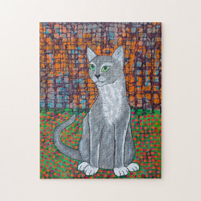 Puzzle Gato feliz (Vertical)