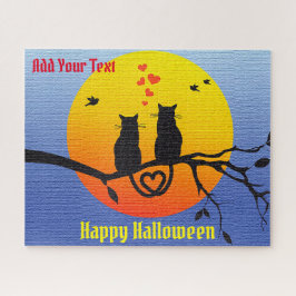 Puzzle Gato feliz de Halloween