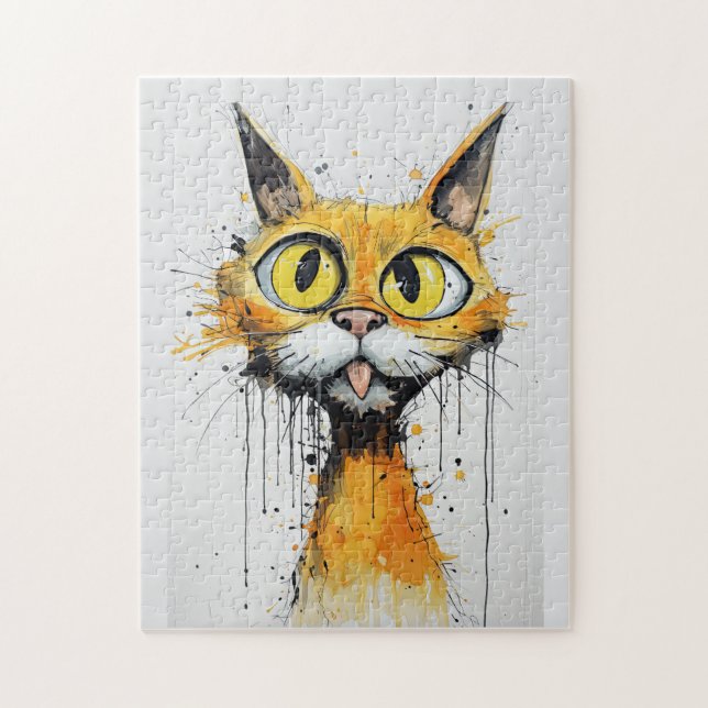 Puzzle Gato gracioso (Vertical)