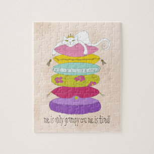 Puzzle Gato gruñón de la princesa y los dibujos animado