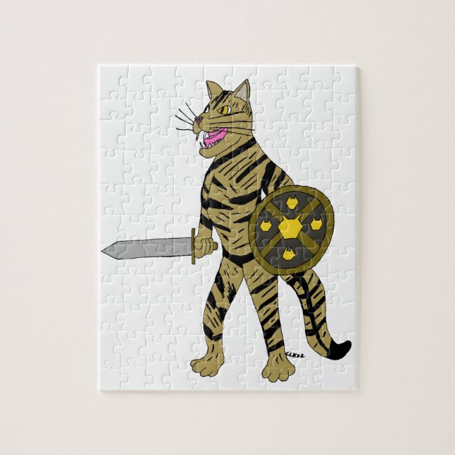 Puzzle Gato Guerrero (Vertical)