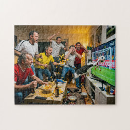 Puzzle Gato interrumpe noche de fútbol