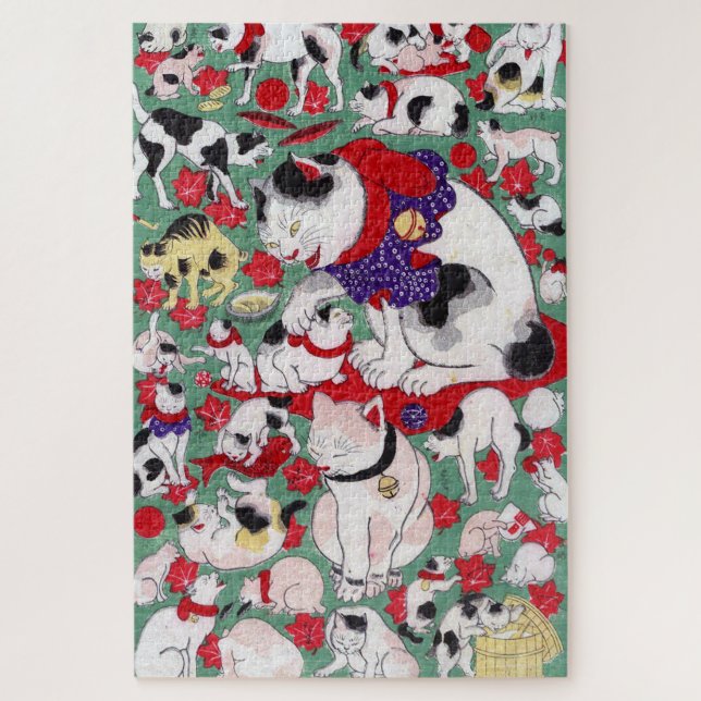 Puzzle Gato japonés, Ukiyo-e (Vertical)